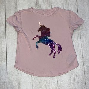 GAP Sequin Unicorn Flippy T-Shirt, XS 🦄